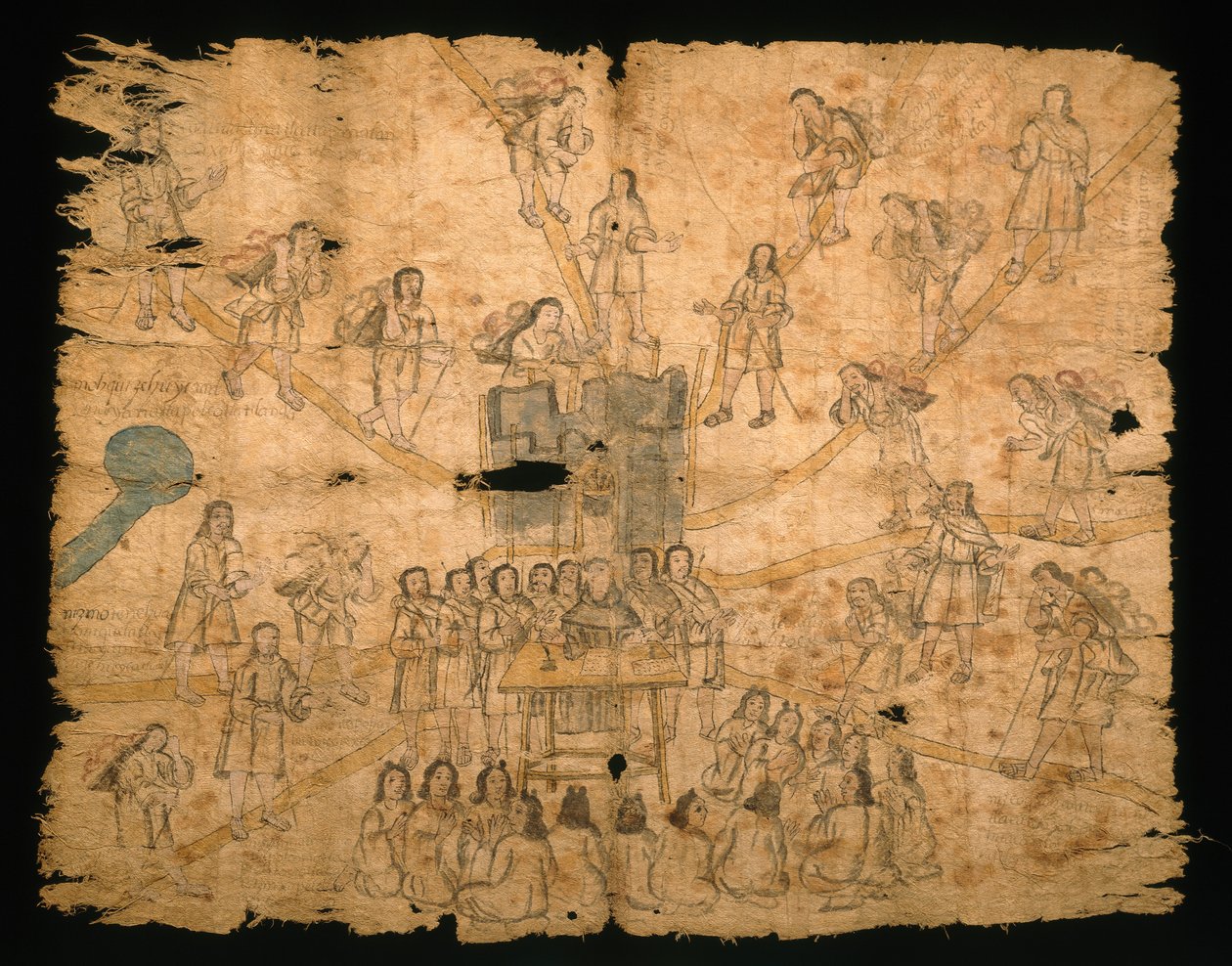 Page du Codex San Pedro Atlapolco, Nahua - Mexican School