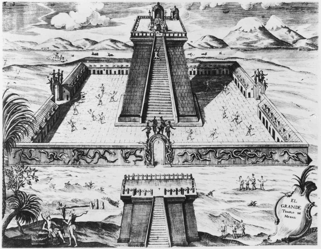 Le Templo Mayor à Tenochtitlan, tiré de 