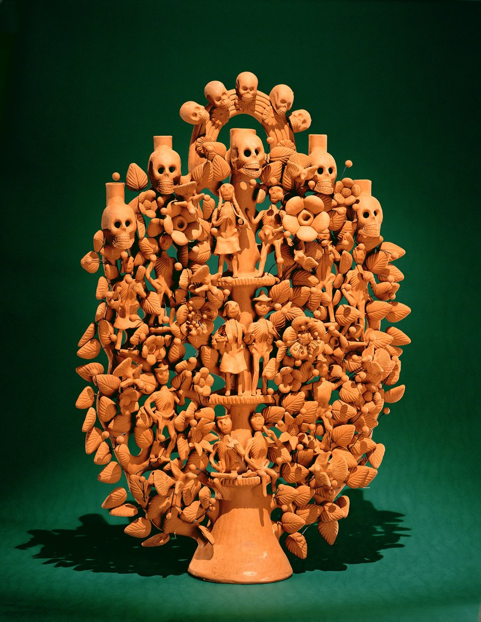 Arbre de vie (terre cuite à cuisson unique) - Mexican School