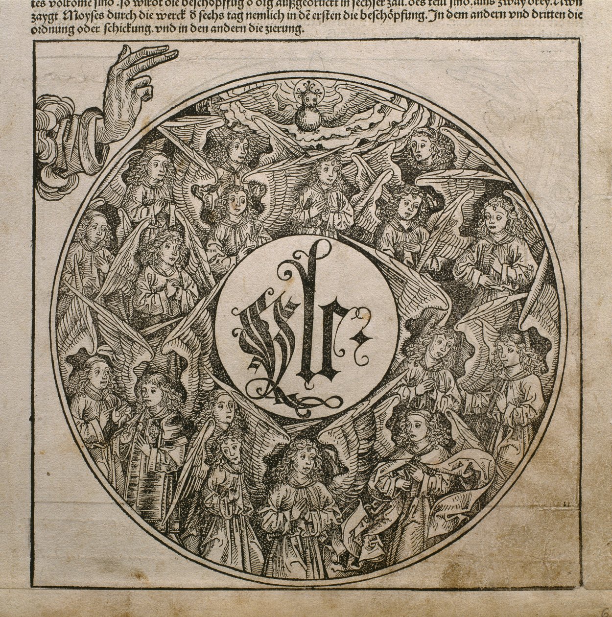 Dieu le Père créant les anges, illustration du 