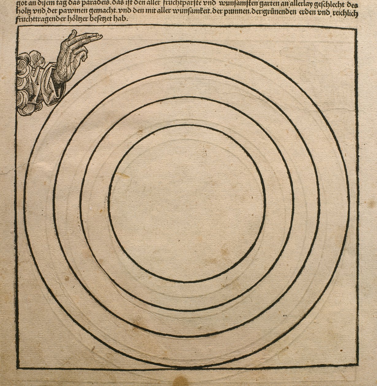 Dieu le Père créant la terre, illustration du 