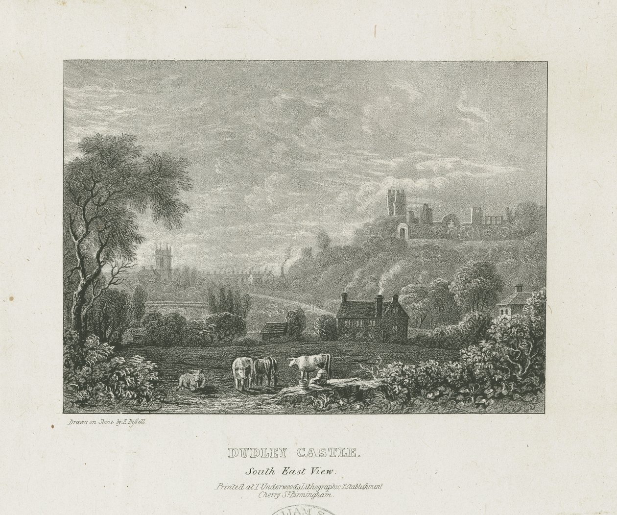 Château de Dudley: gravure sur cuivre, nd [1653-1686] - Michael Burghers