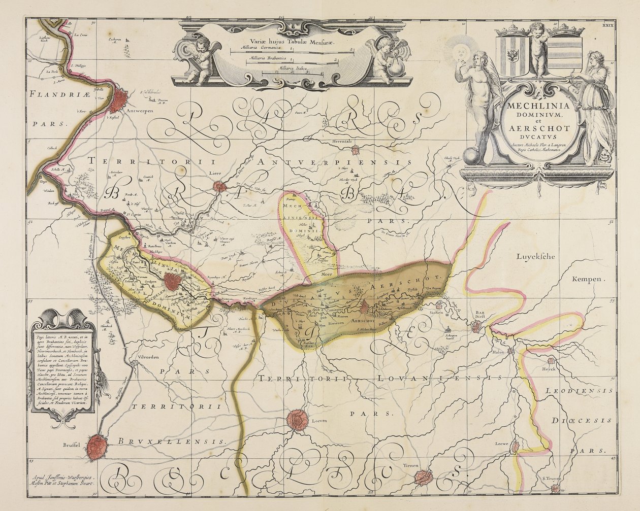 Mechlinia dominium et Aerschot ducatus / auctore Michaele Flor. a Langren ... - Michael Floris van Langren
