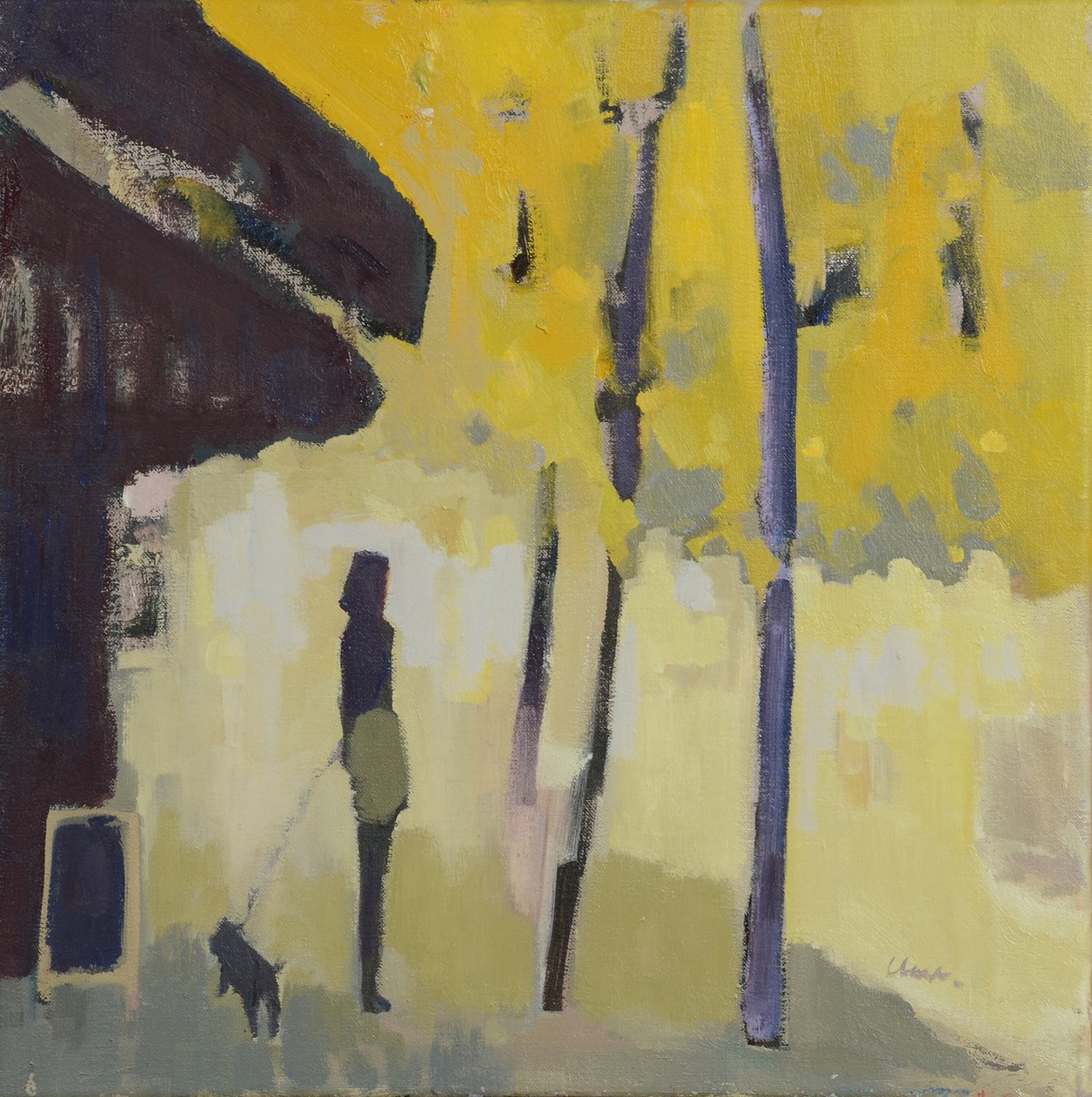 Promenade au bord de la Seine, 2015 (huile sur lin) - Michael G. Clark