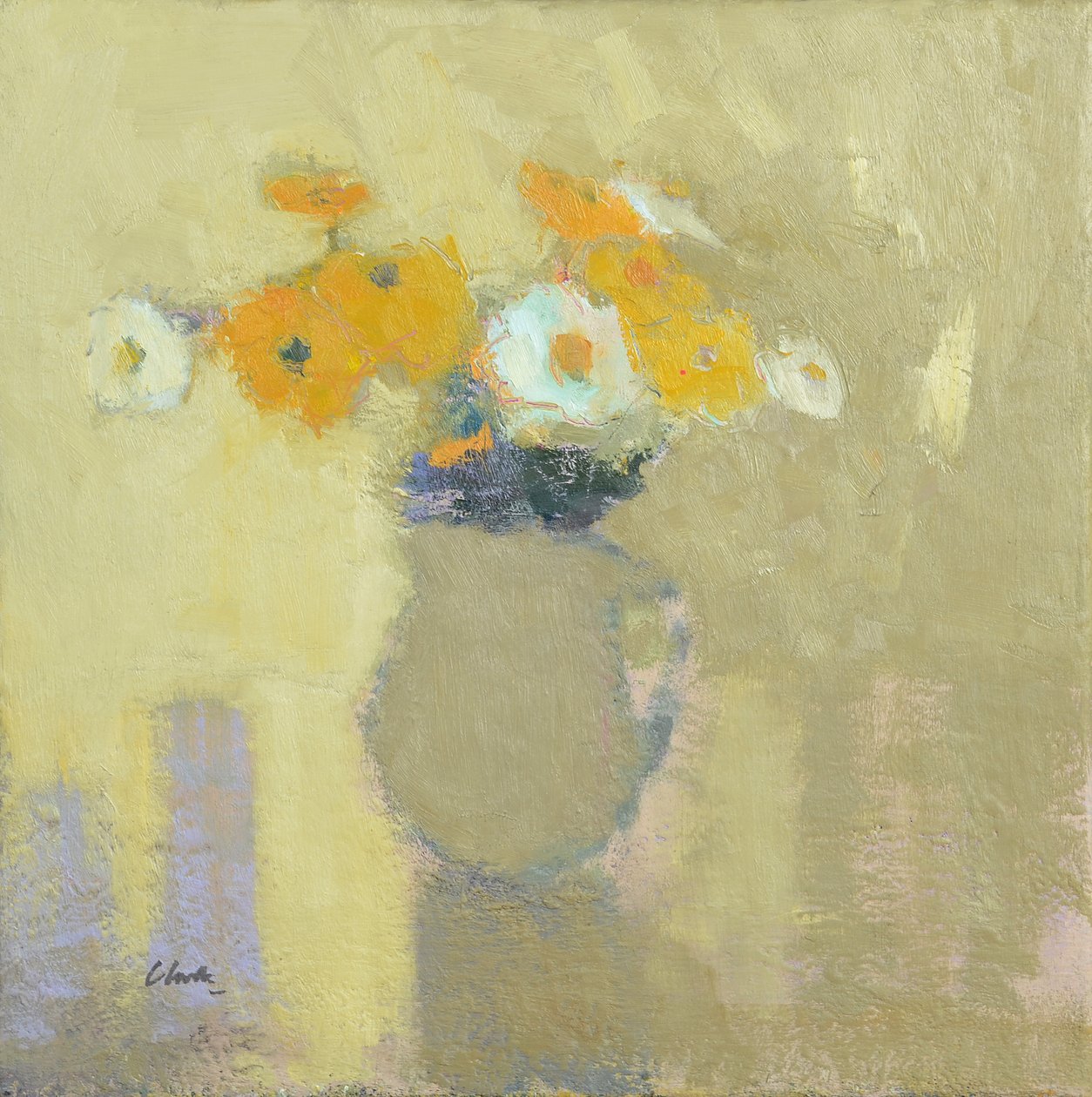 Fleurs du jardin clos, 2014 (huile sur lin) - Michael G. Clark