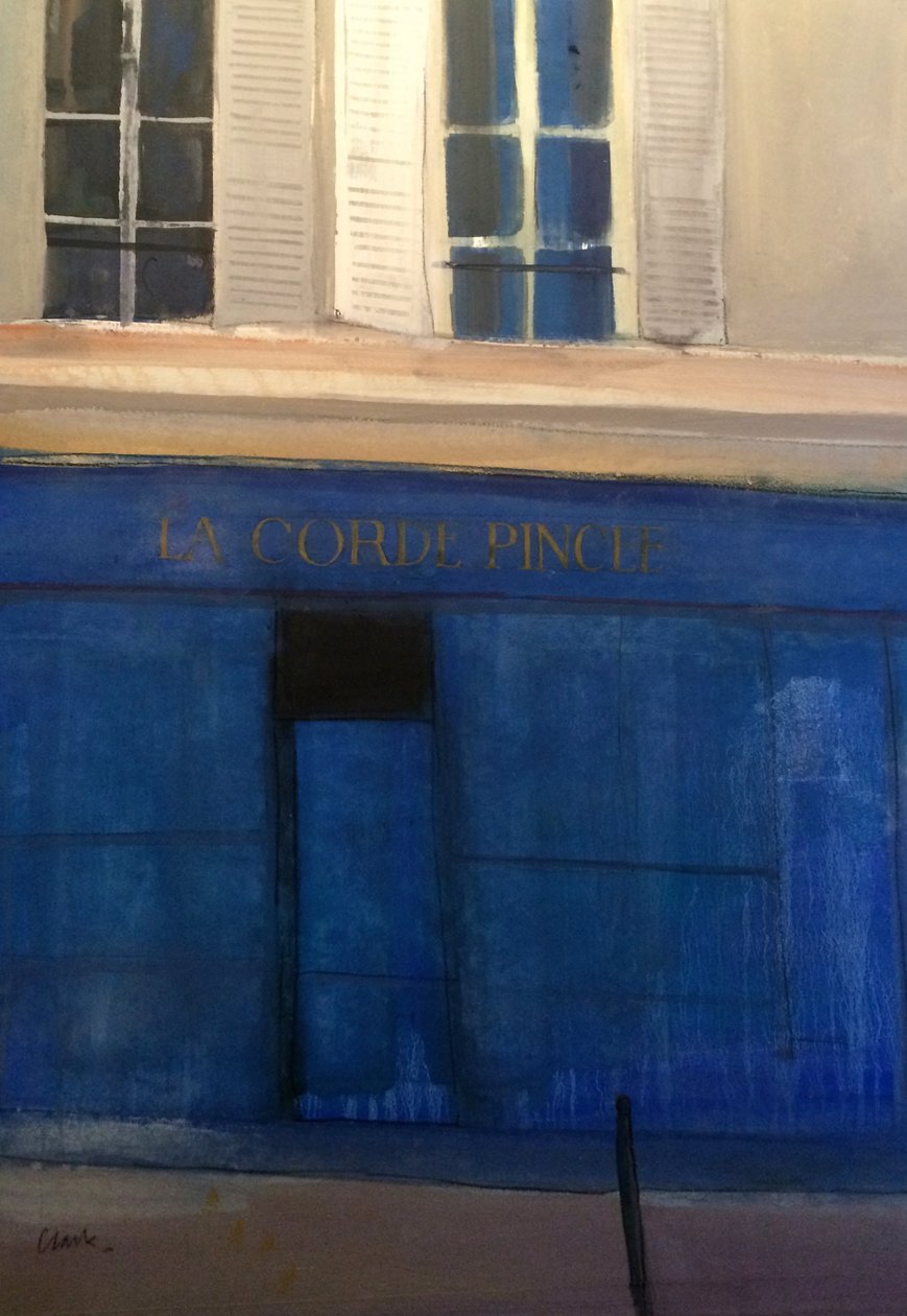 La Corde Pincée, 2015 (watercolor on paper) - Michael G. Clark