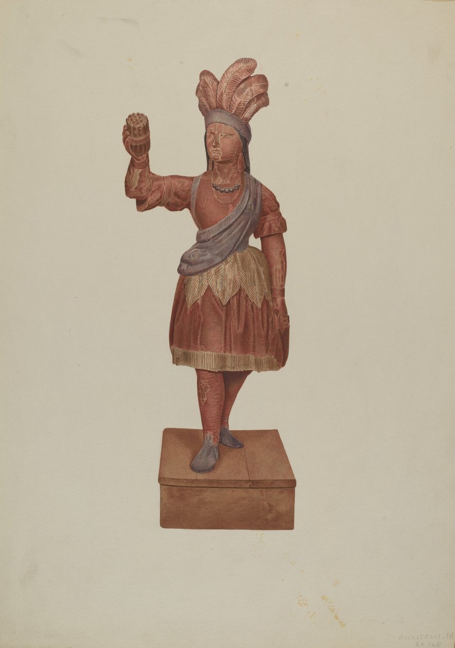 Indien de magasin de cigares, vers 1939 - Michael Riccitelli