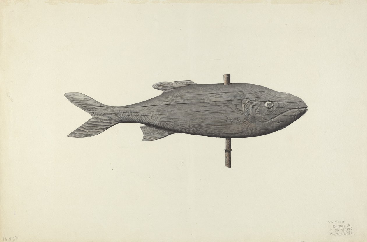 Girouette en forme de poisson, 1939 - Michael Riccitelli