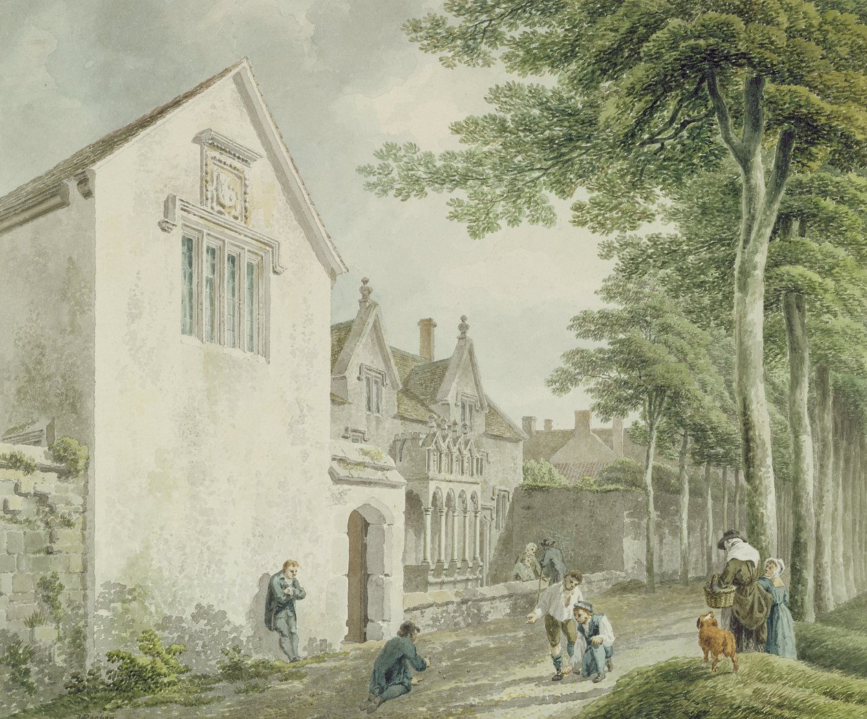 Maisons de charité dans le cimetière de l