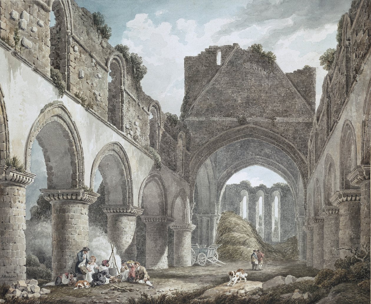 Abbaye de Buildwas, Shropshire, 18e siècle - Michael Rooker