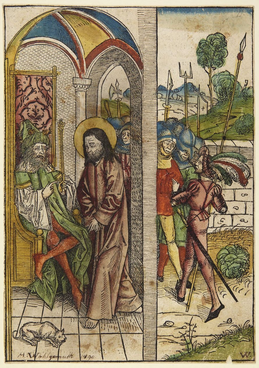 « Le Christ devant Pilate » (Der Schatzbehalter, figure 63) - Michael Wolgemut