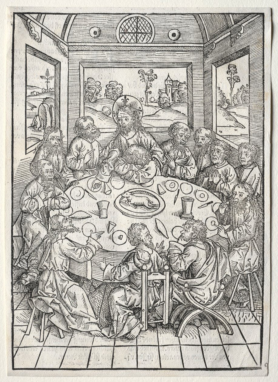 Der Schatzbehalter: La Cène, 1491 - Michael Wolgemut