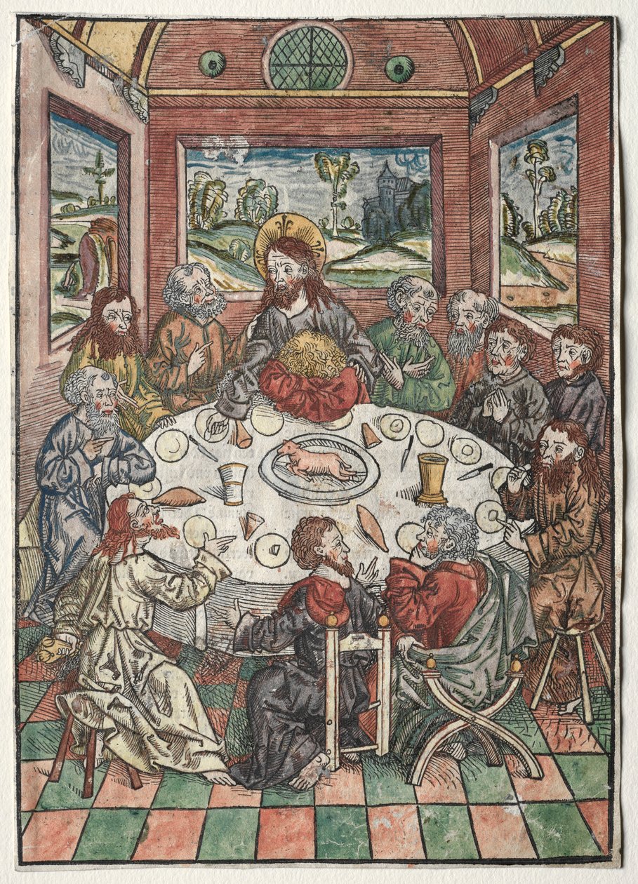 Der Schatzbehalter : La Dernière Cène, 1491 - Michael Wolgemut