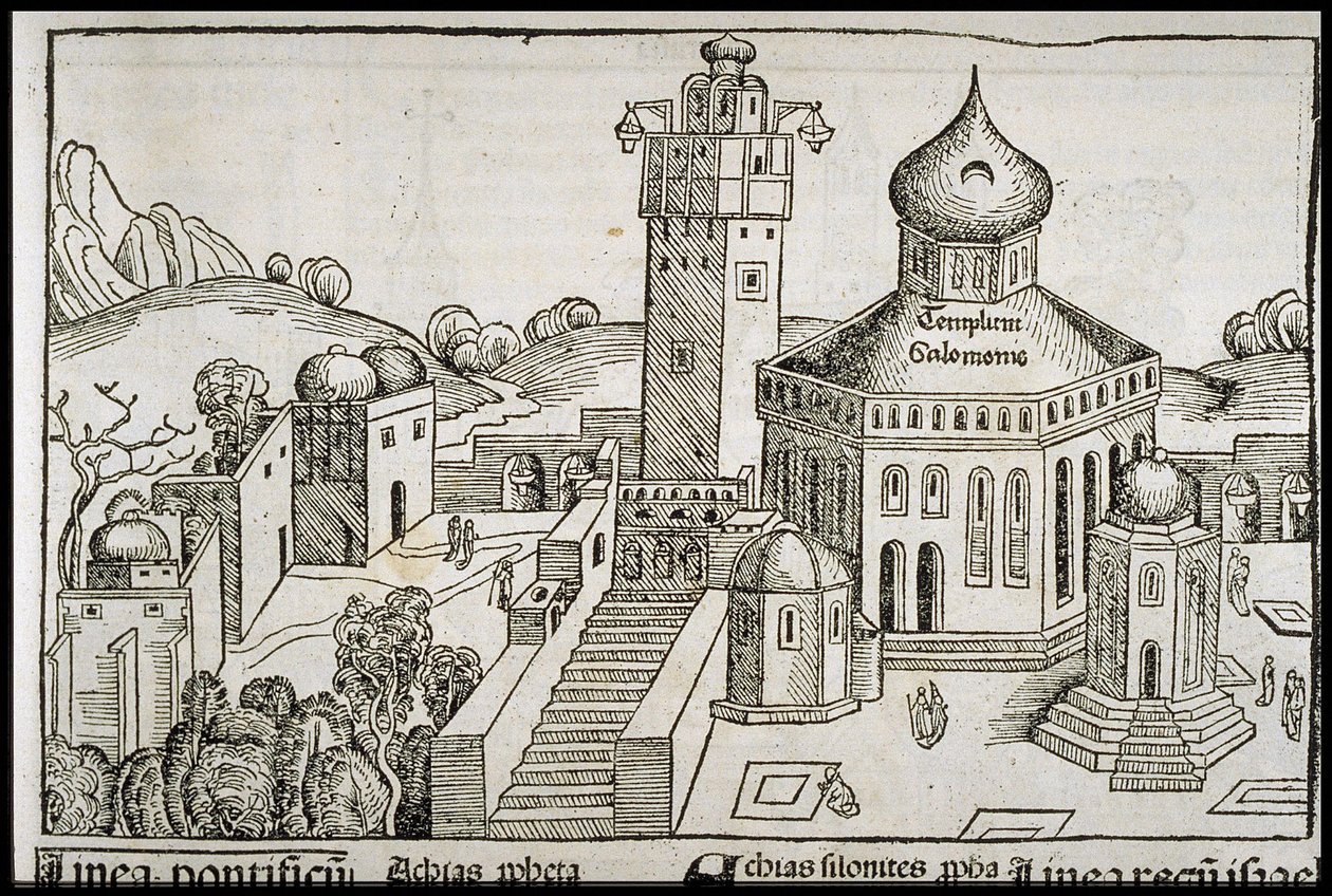 Templum Salomonie du Schedels Chronicle of the World, vers 1493 - Michael Wolgemut
