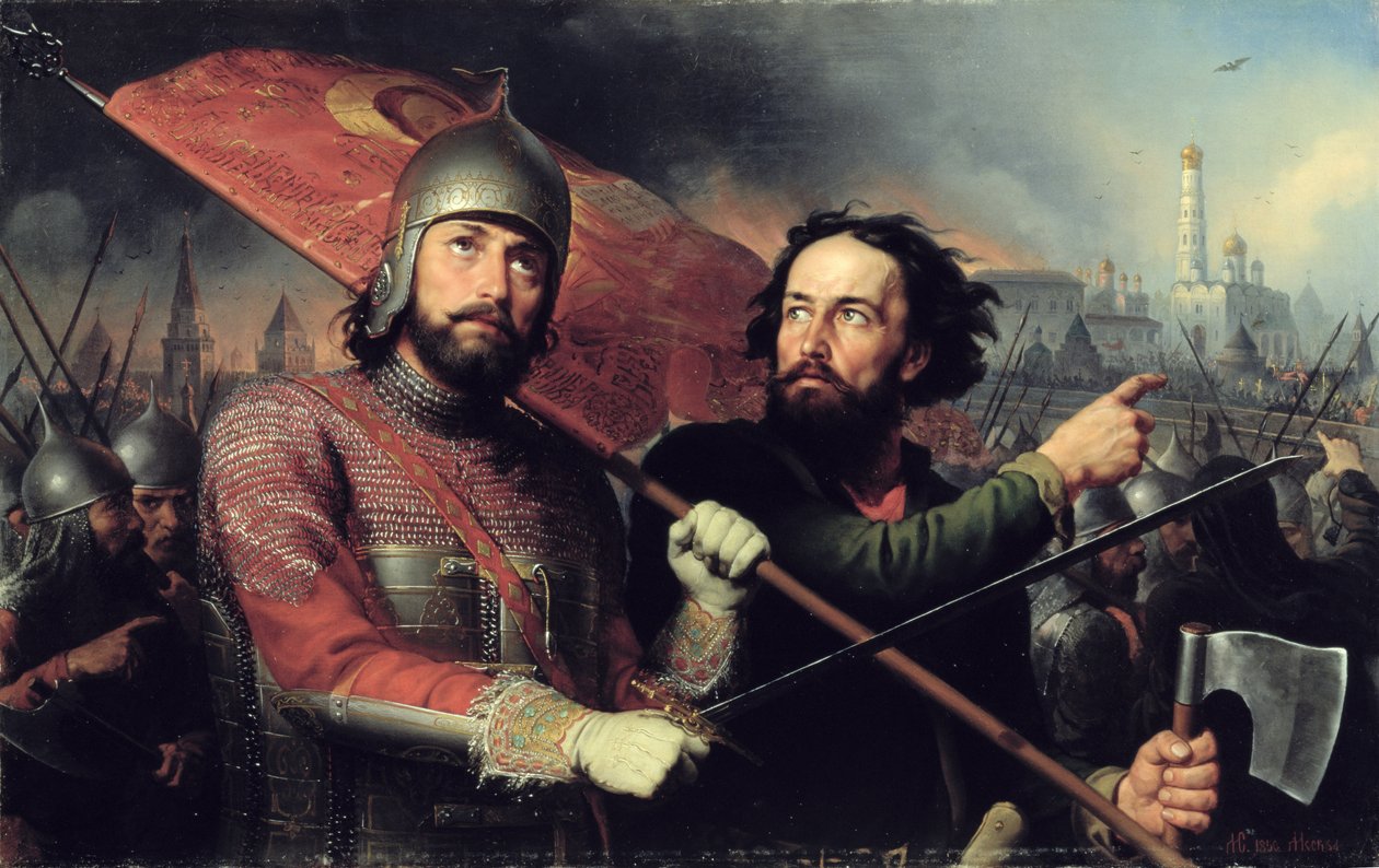 Le soulèvement national de Kouzma Minine et du comte Dmitri Pojarski, 1850 - Michail Ivanovich Skotti
