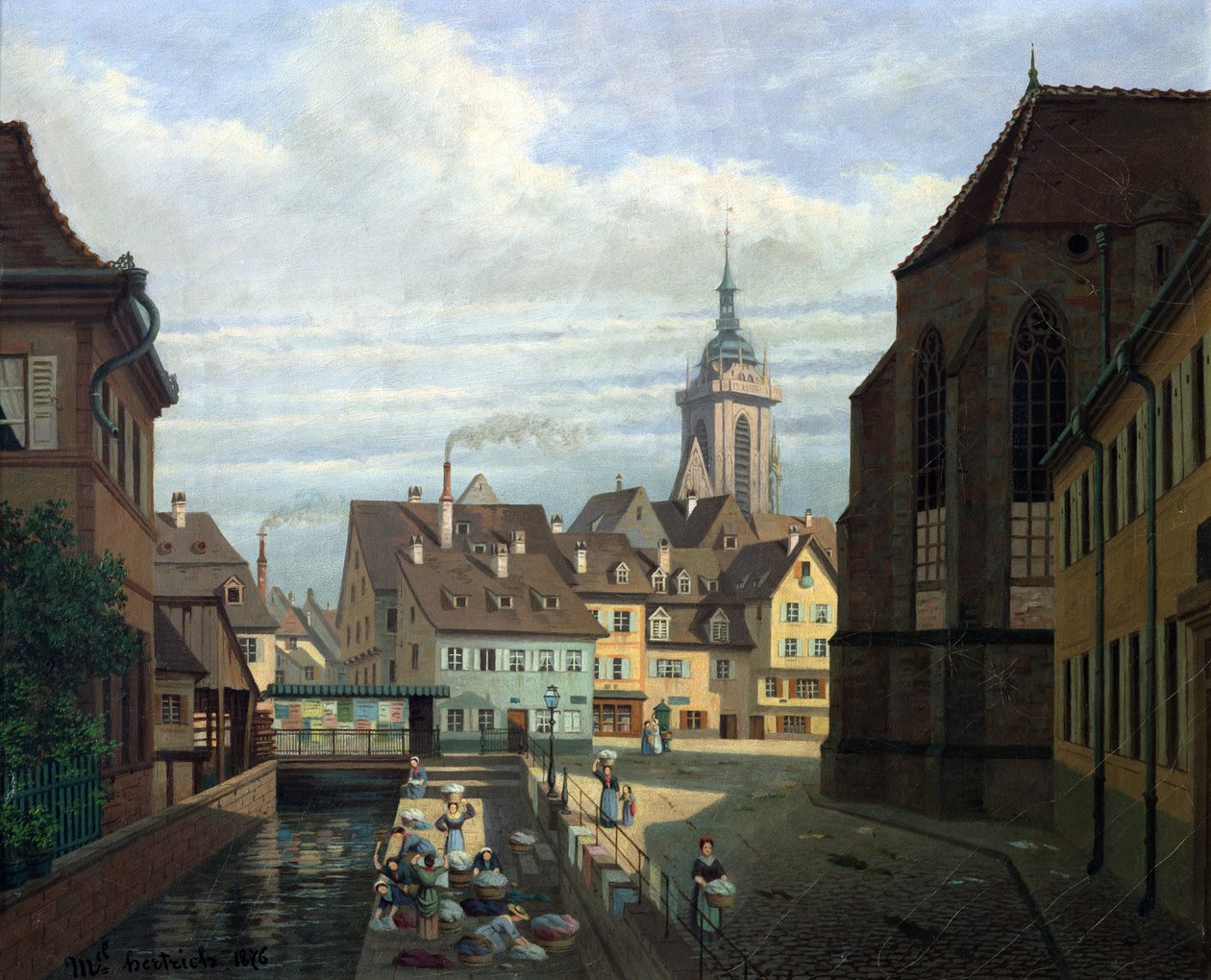 Place des Dominicains, Colmar, 1876 - Michel Hertrich