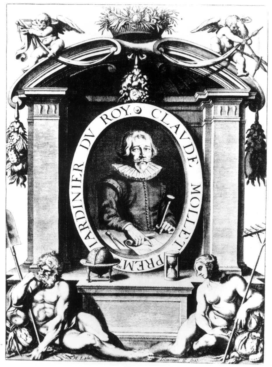 Portrait de Claude Mollet, frontispice de 