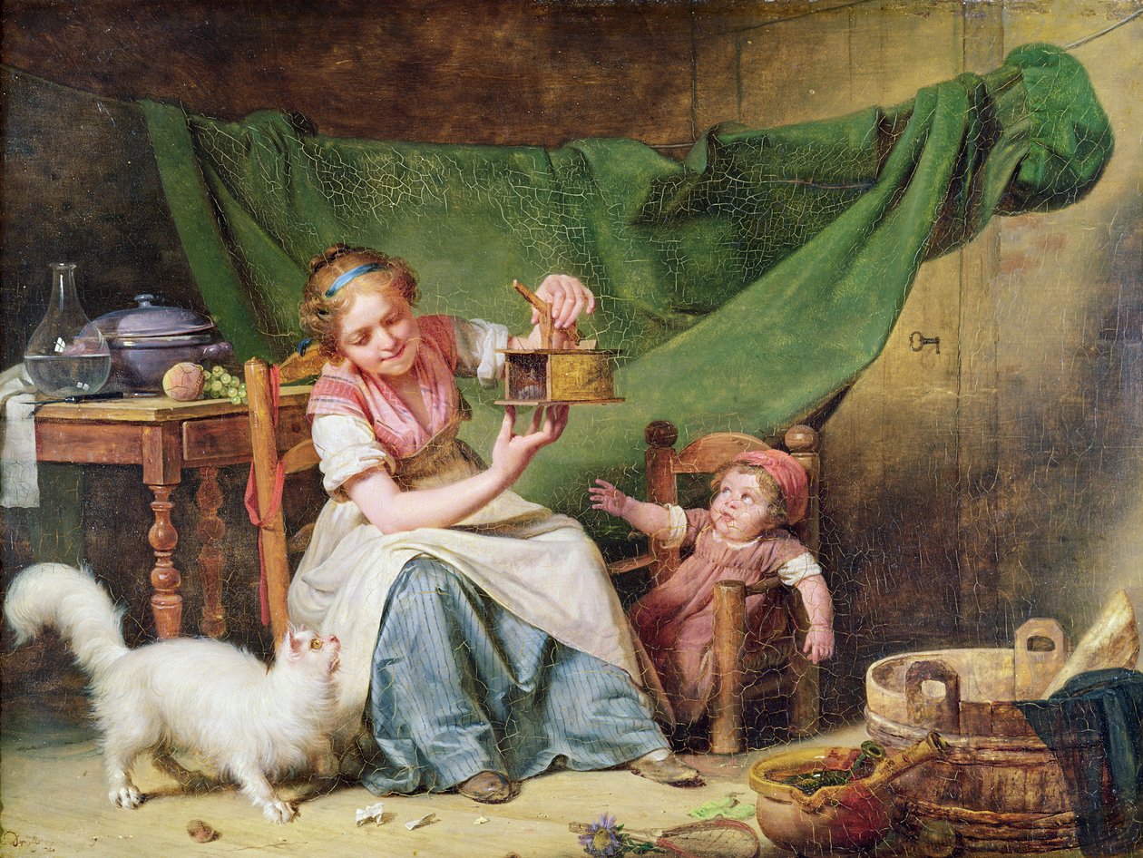 La Femme et la Souris, vers 1798 - Michel-Martin Drolling