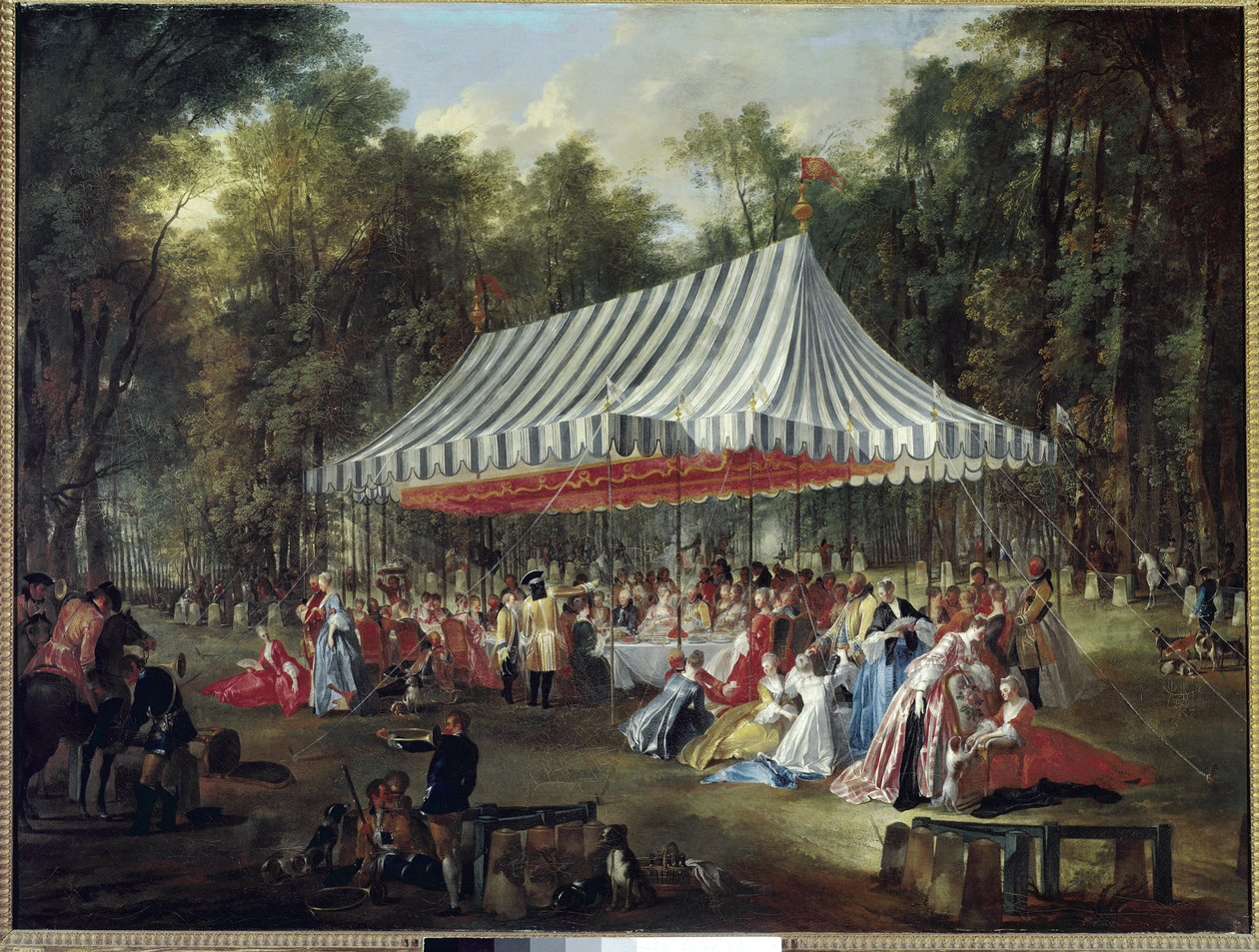Banquet dans le parc - Michel Barthelemy Ollivier or Olivier