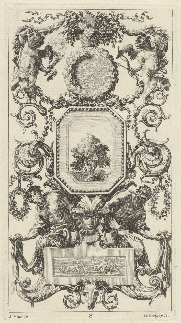 Panneau Ornemental Surmonté d