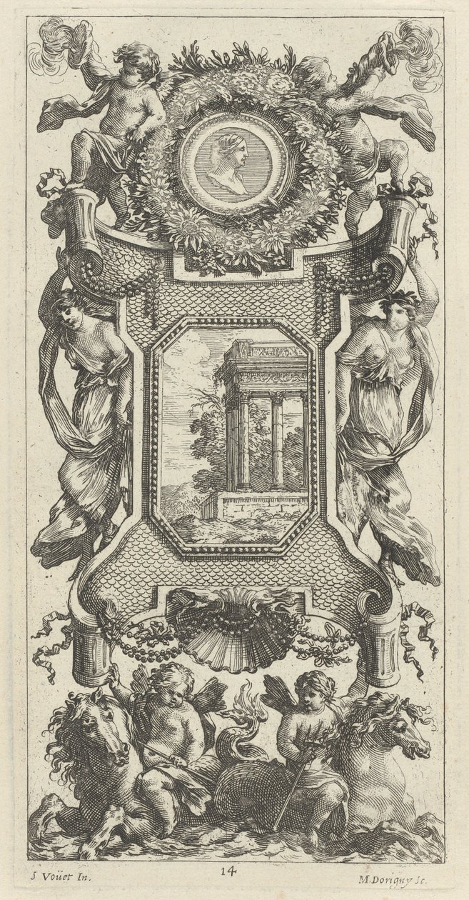 Panneau Ornemental Surmonté d