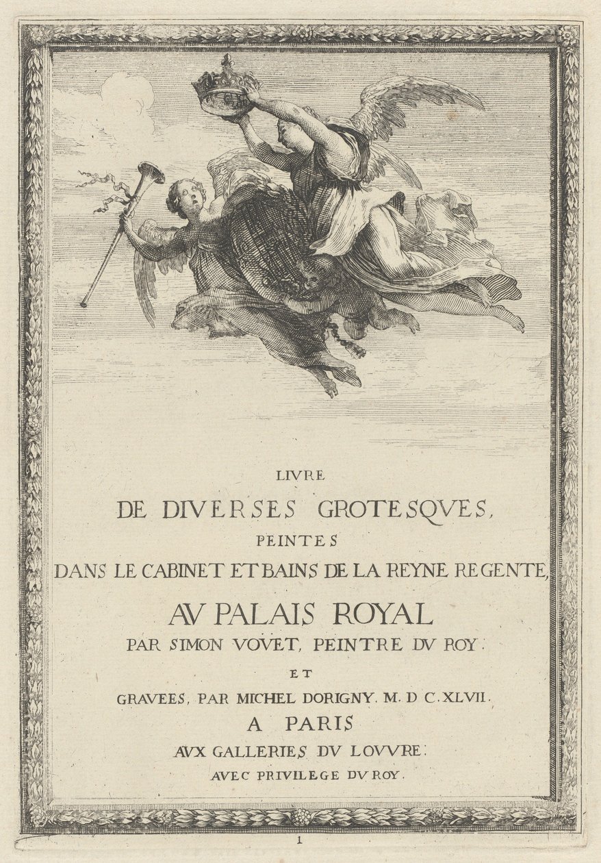 Page de Titre - Michel Dorigny, after Simon Vouet