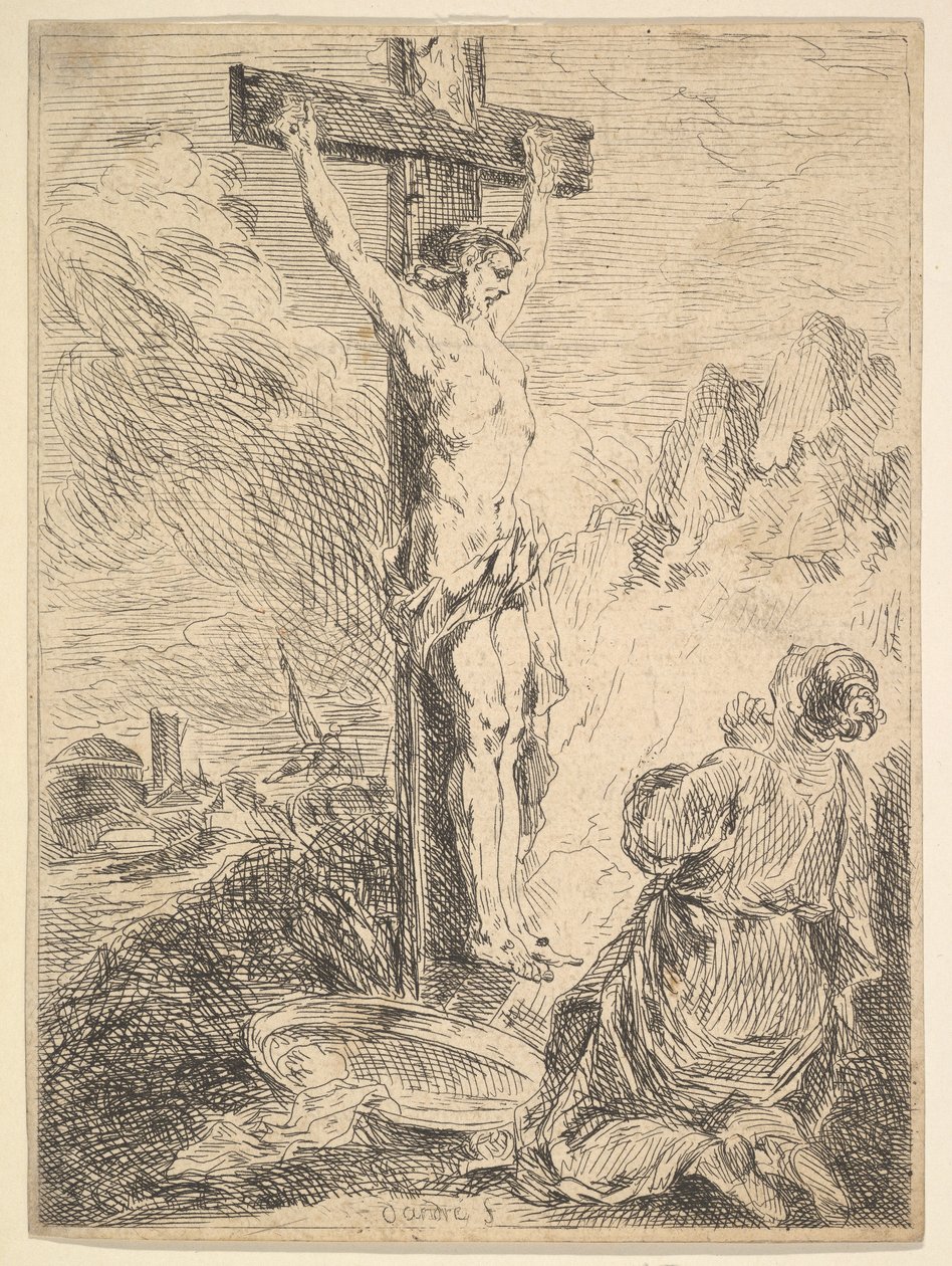 Marie Madeleine priant au pied de la croix, 1720-83 - Michel Francois Dandre Bardon