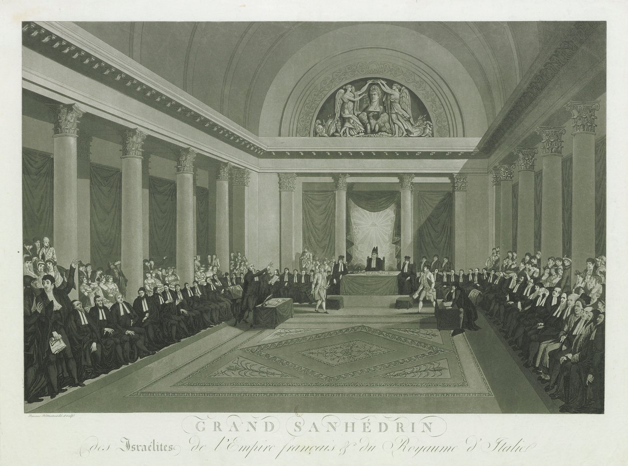 Le Grand Sanhédrin des Israélites par Napoléon Ier, 1806 - Michel François Damame Demartrais