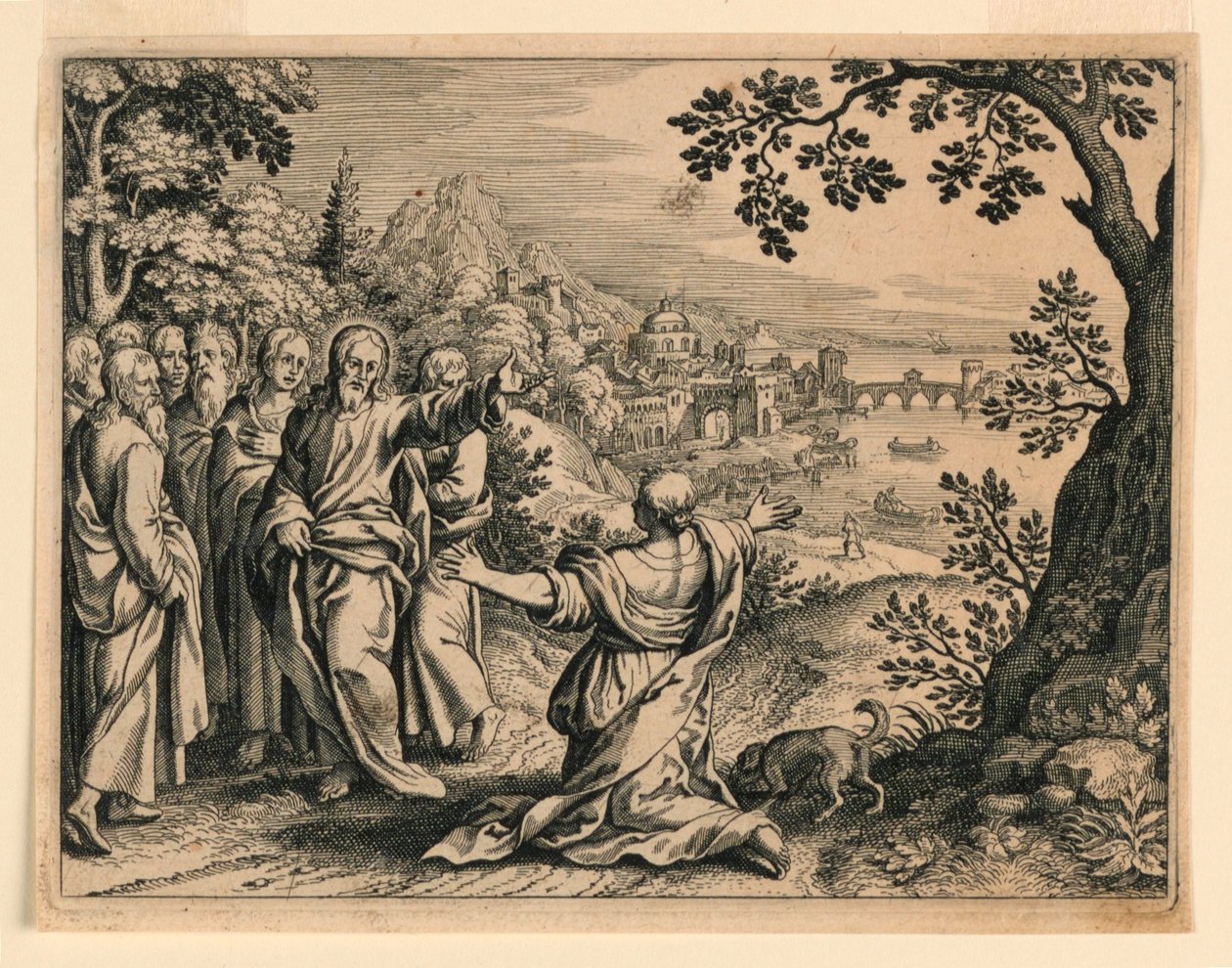 Christ guérissant la fille de la femme de Canaan - Michel Lasne