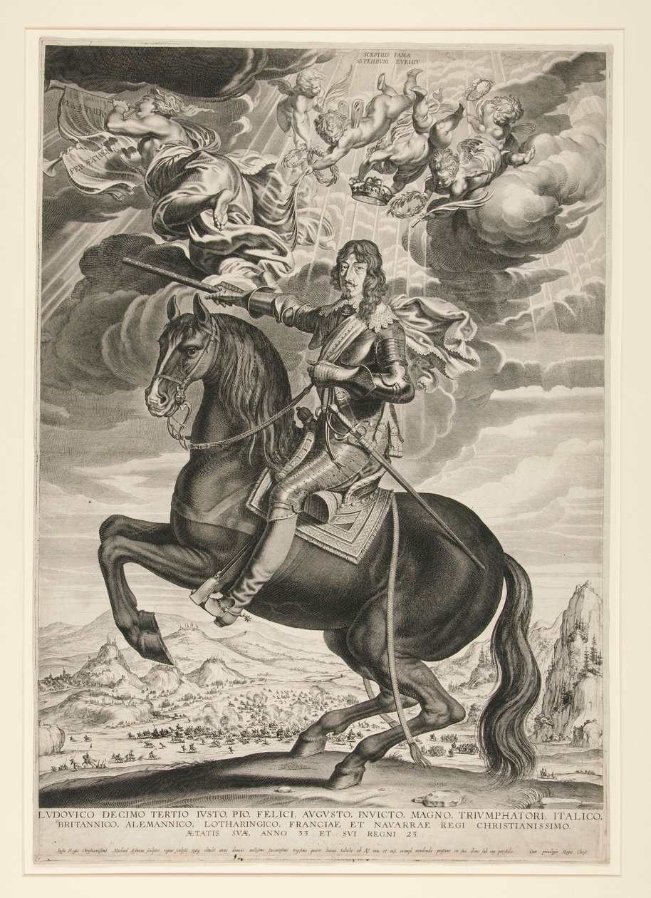 Portrait équestre de Louis XIII (Bourbon) à l