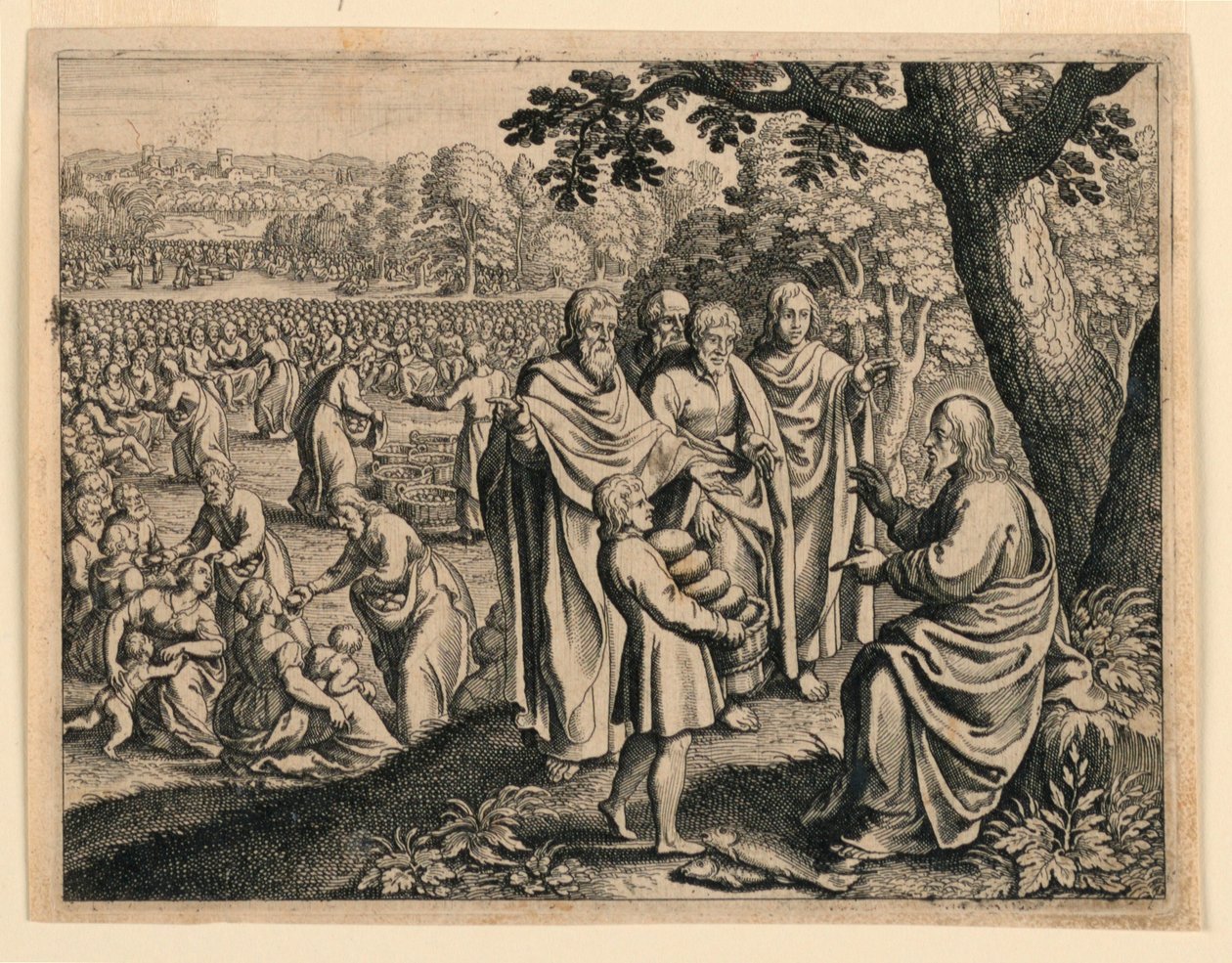 Le Miracle des pains et des poissons - Michel Lasne