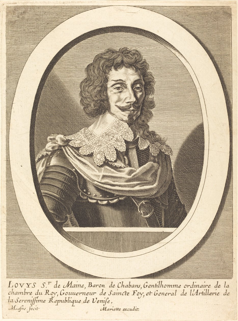 Louis Sieur de Maine - Michel Lasne after Pierre Jean Mariette
