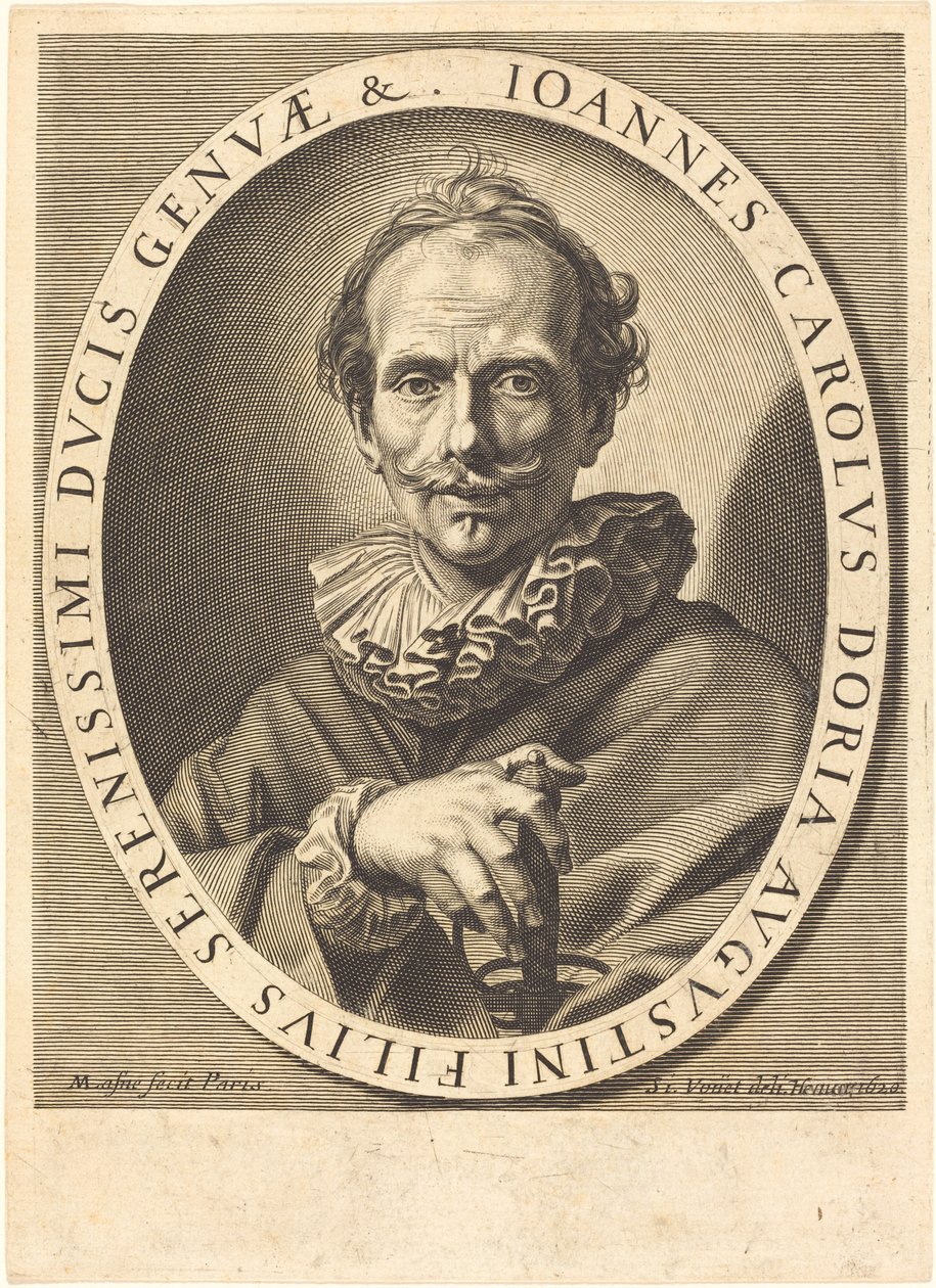Jean Charles Doria - Michel Lasne after Simon Vouet