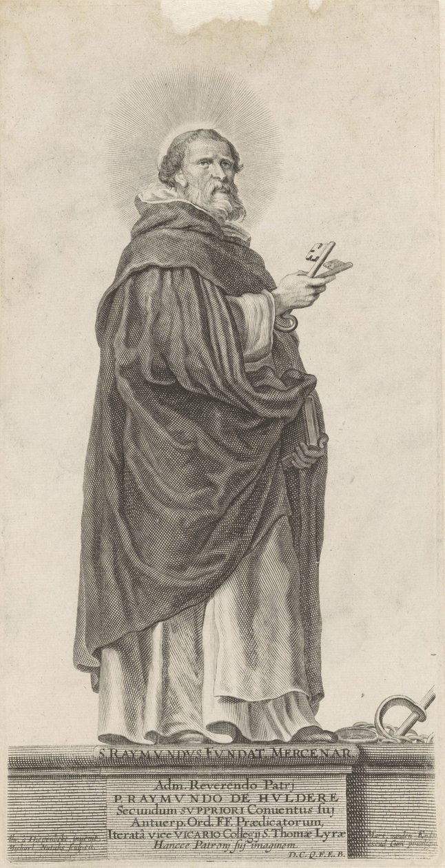Saint Raymond de Peñafort, S. Raymundus Fundat. Mercenar (titre sur l