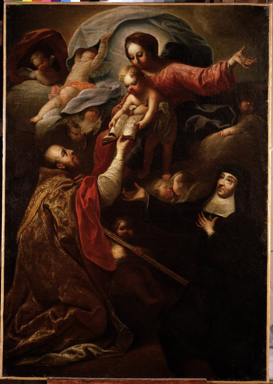 Vierge et Enfant, Saint François de Sales et Sainte Jeanne de Chantal - Michel Serre