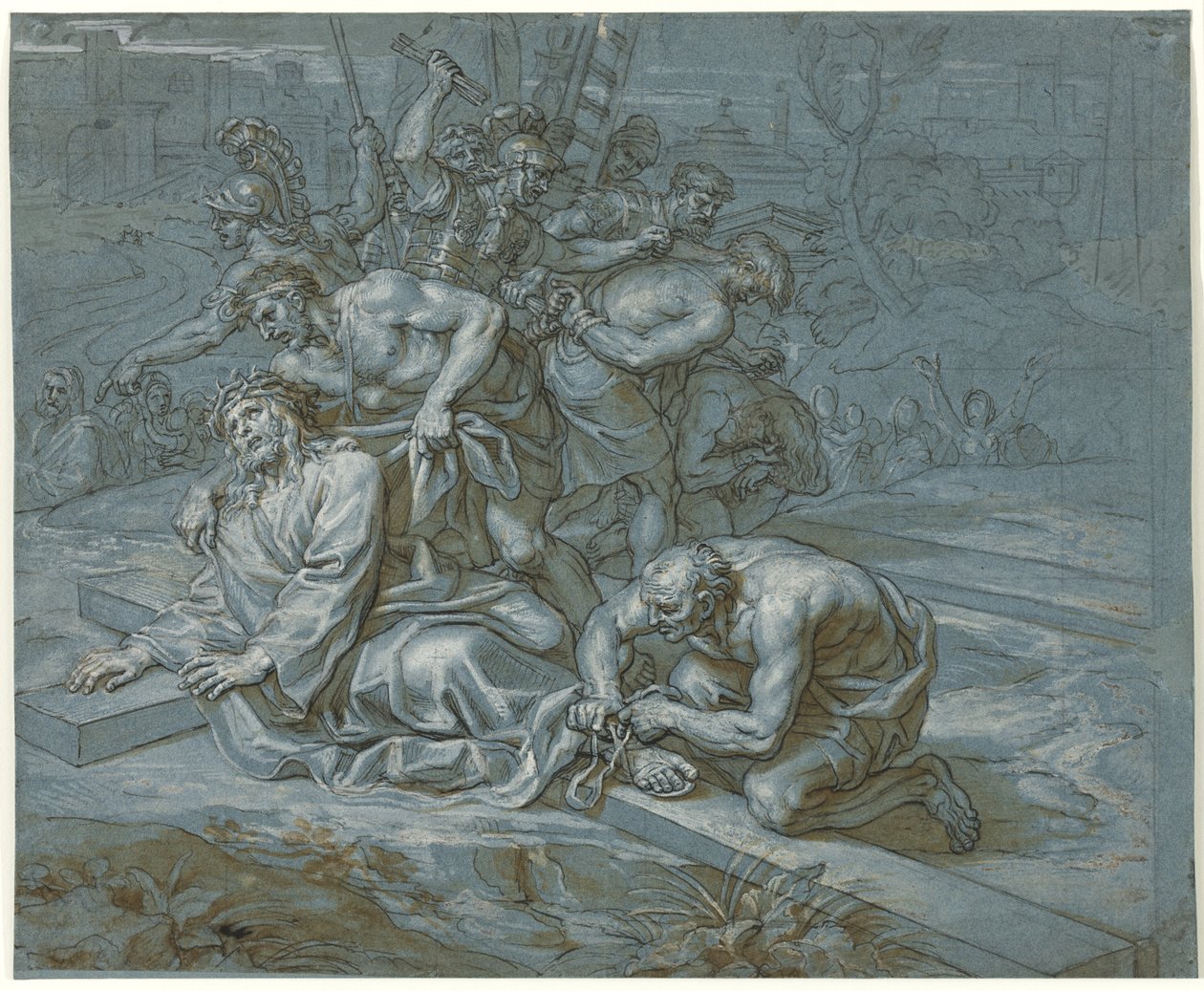 Christ déshabillé sur la croix, c.1680 - Michel des Gobelins Corneille