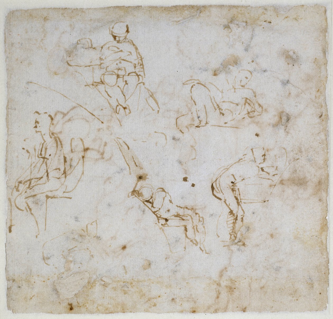 Étude de figure, vers 1511 - Michelangelo Buonarroti