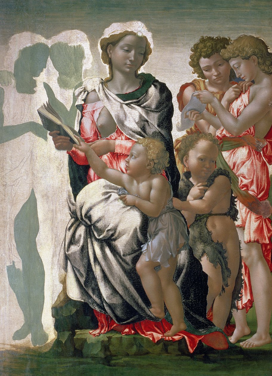 Madone et Enfant avec Saint Jean, c.1495 - Michelangelo Buonarroti