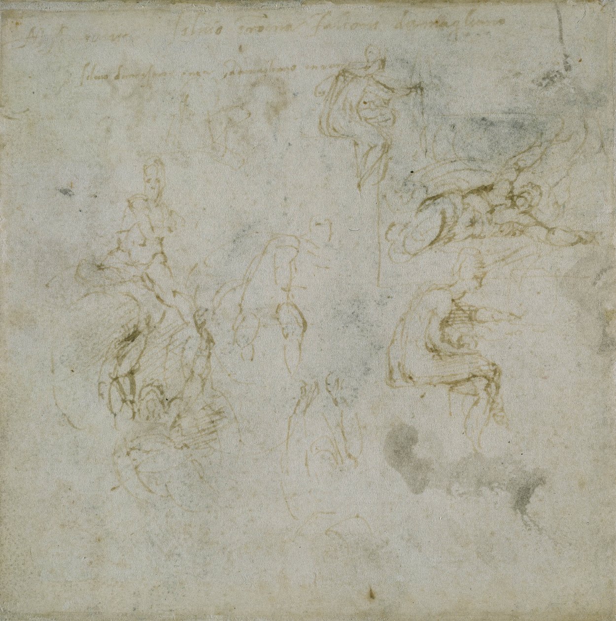 Étude de figures, c.1511 - Michelangelo Buonarroti