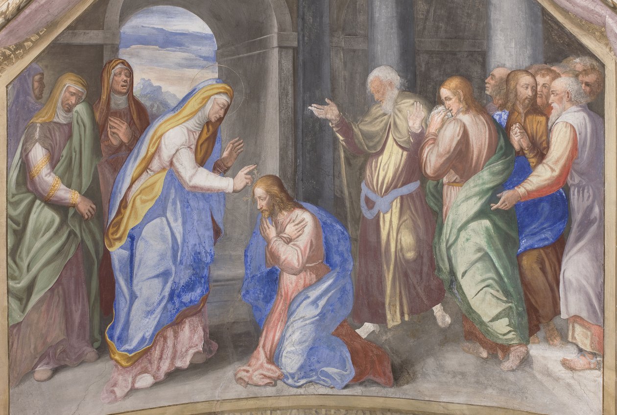 Scènes de la vie de la Vierge Marie, (détail) - Michelangelo Carminati