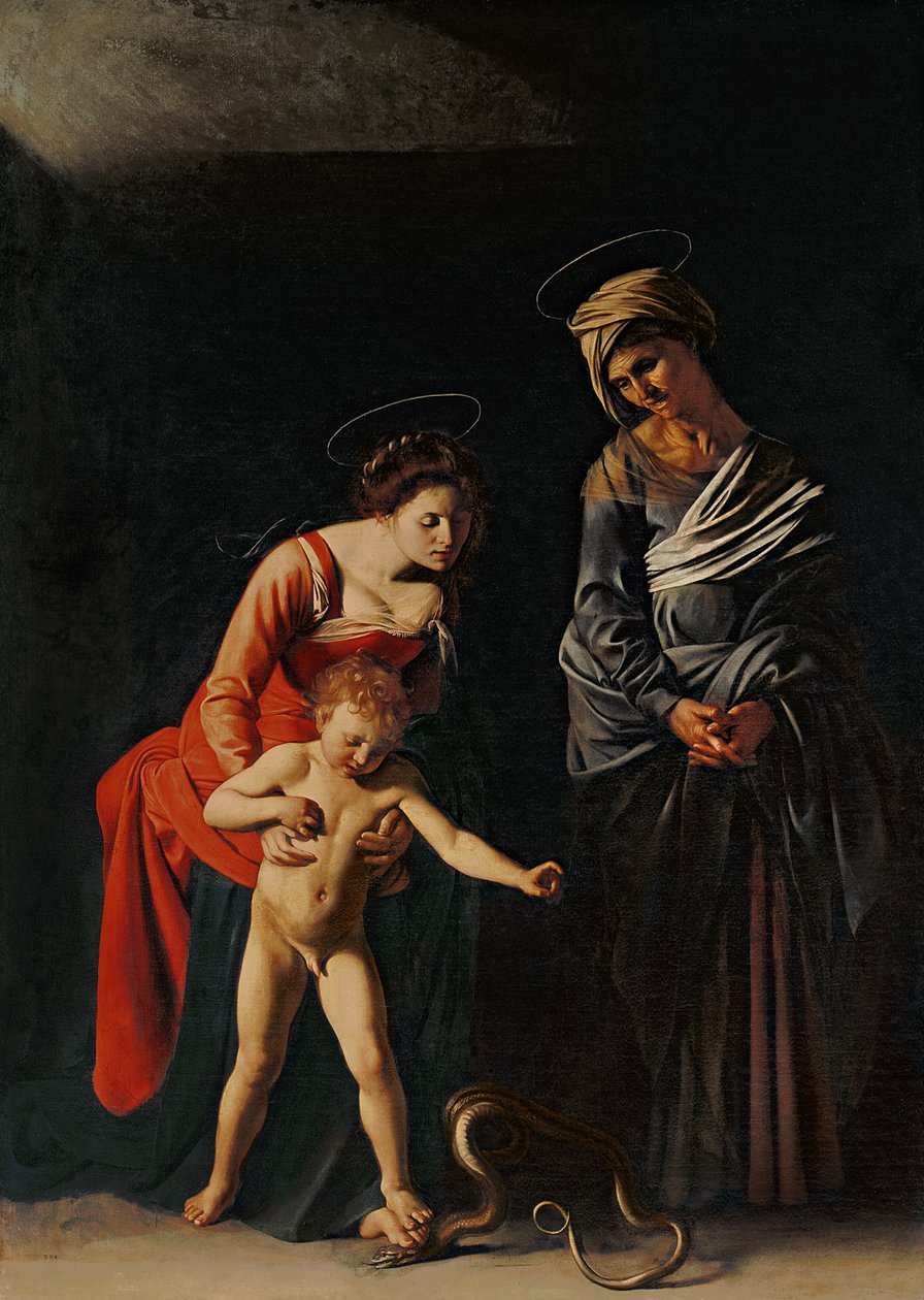 Madone et Enfant avec un Serpent, 1605 - Michelangelo Merisi Caravaggio