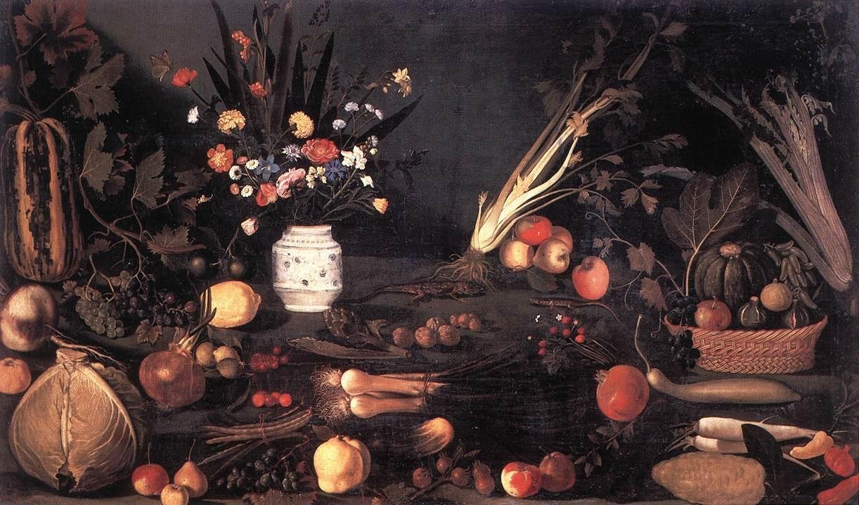 Nature morte avec fleurs et fruits - Michelangelo Merisi Caravaggio