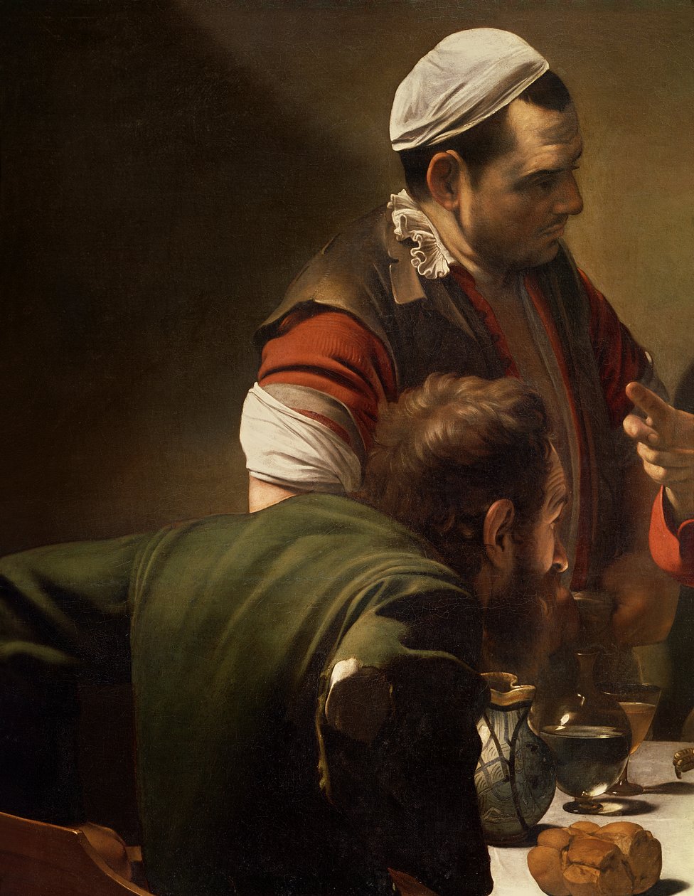 Le Souper à Emmaüs, 1601 (détail) - Michelangelo Merisi Caravaggio