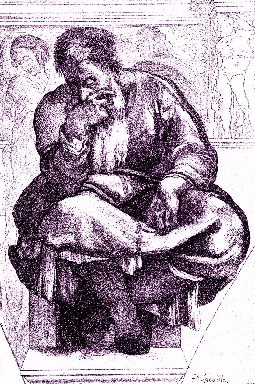 Jérémie, le prophète pleureur - Michelangelo (after) Buonarroti