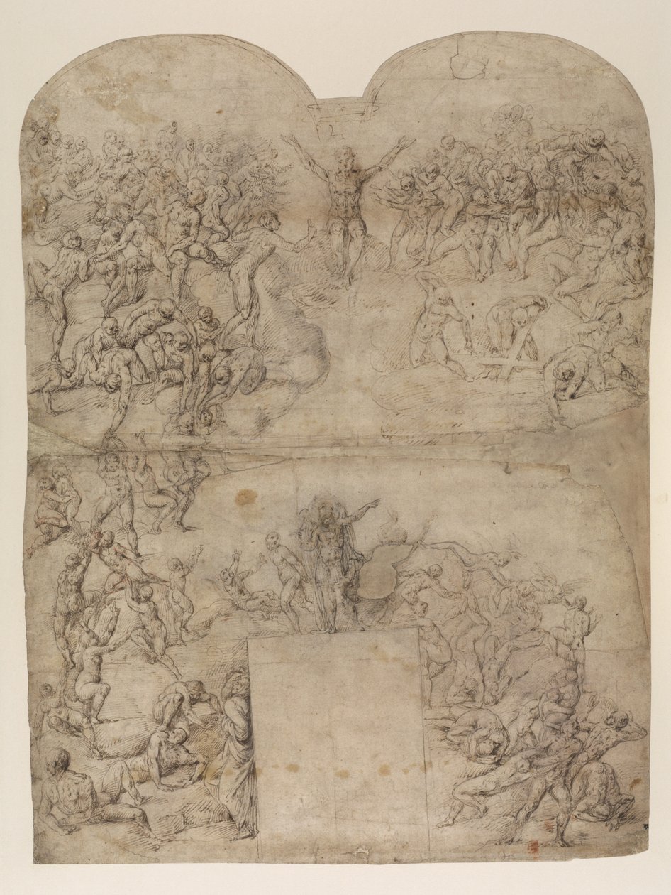Le Jugement Dernier après Michel-Ange (recto) - Michelangelo (after) Buonarroti