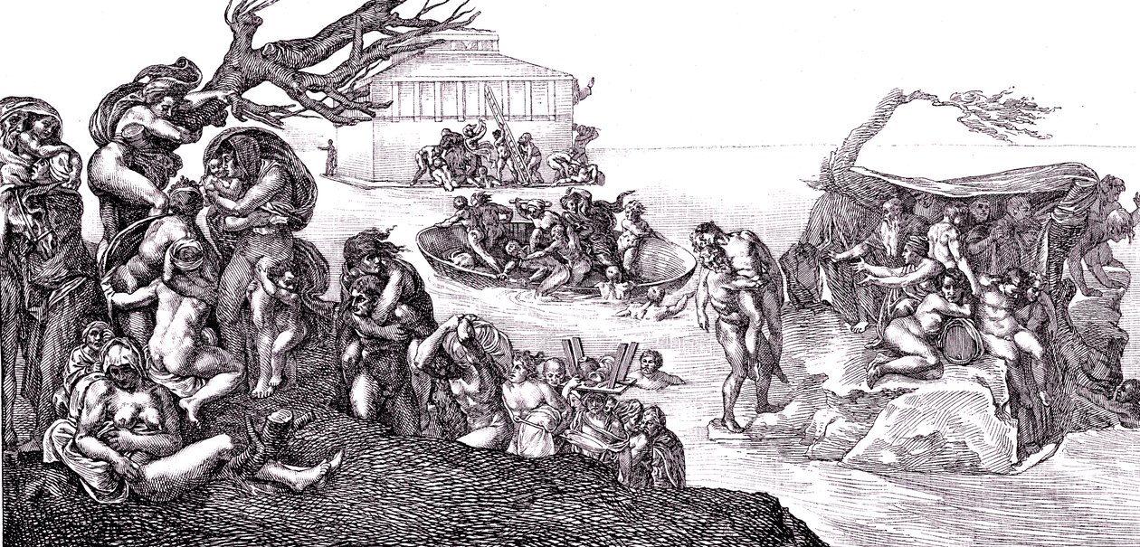 Le déluge - Michelangelo (after) Buonarroti