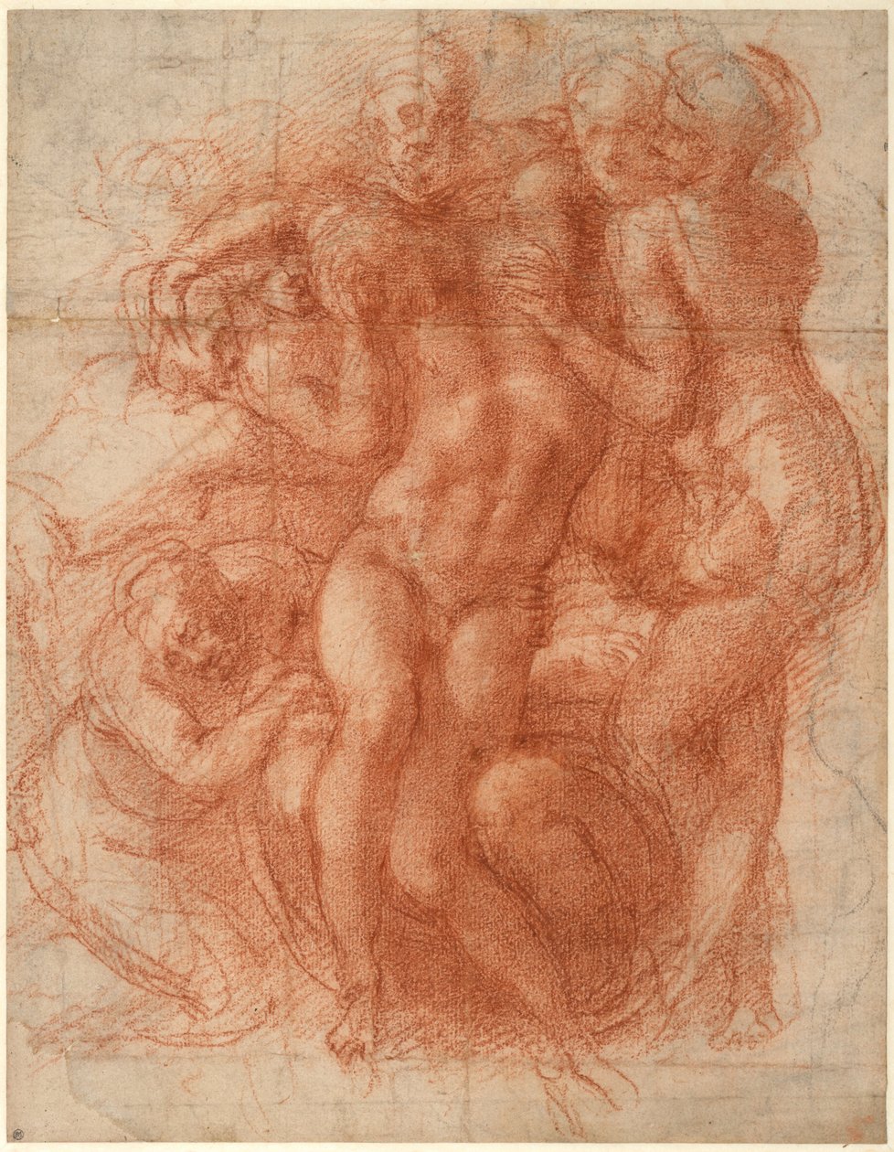 Lamentation (recto), c. 1530 - Michelangelo