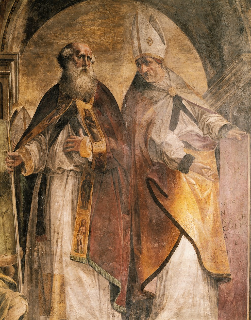 Antoine et Cyrille, détail des Pères et Docteurs de l