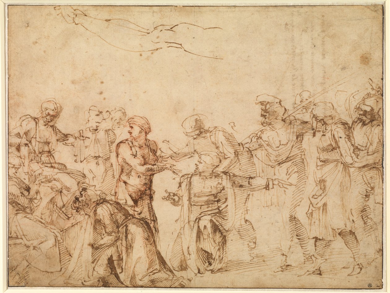 Le Christ devant Pilate - Michelangelo Buonarroti