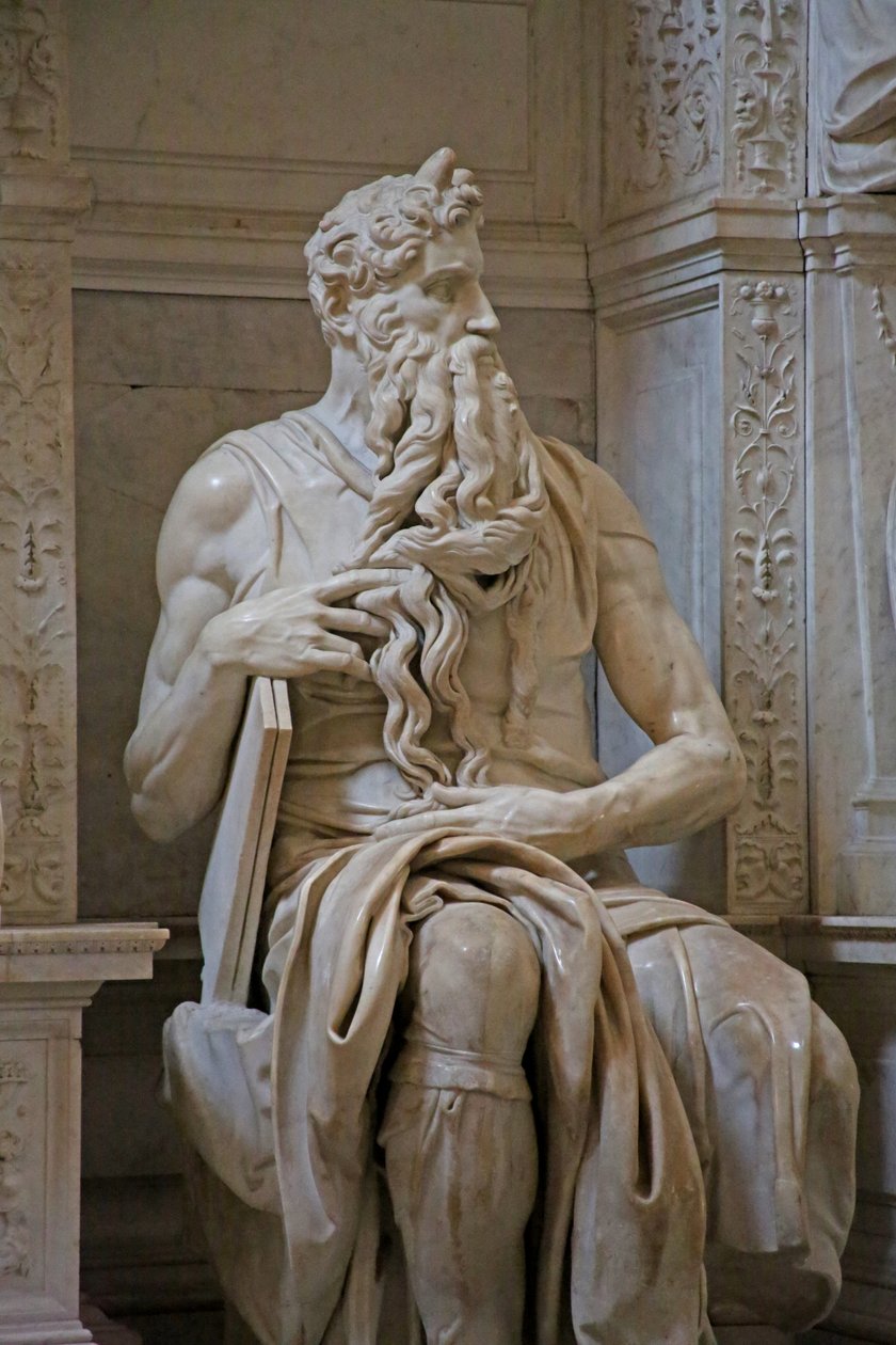 (détail) Moïse du tombeau de Jules II - Michelangelo Buonarroti